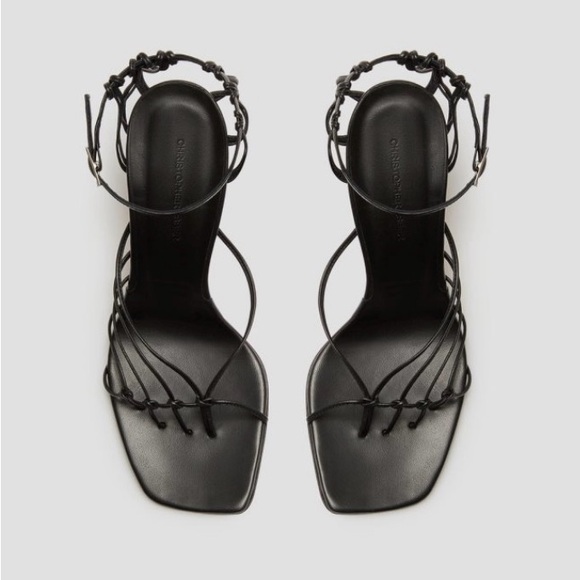 Christopher Esber Black Valletta Strappy Heels. - Picture 3 of 12